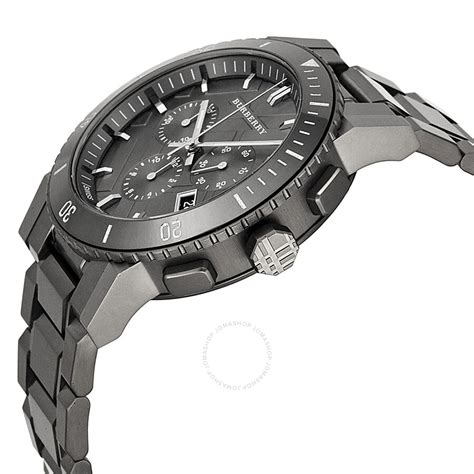 burberry chronograph bracelet watch gunmetal|Burberry watches outlet online.